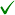 green checkmark